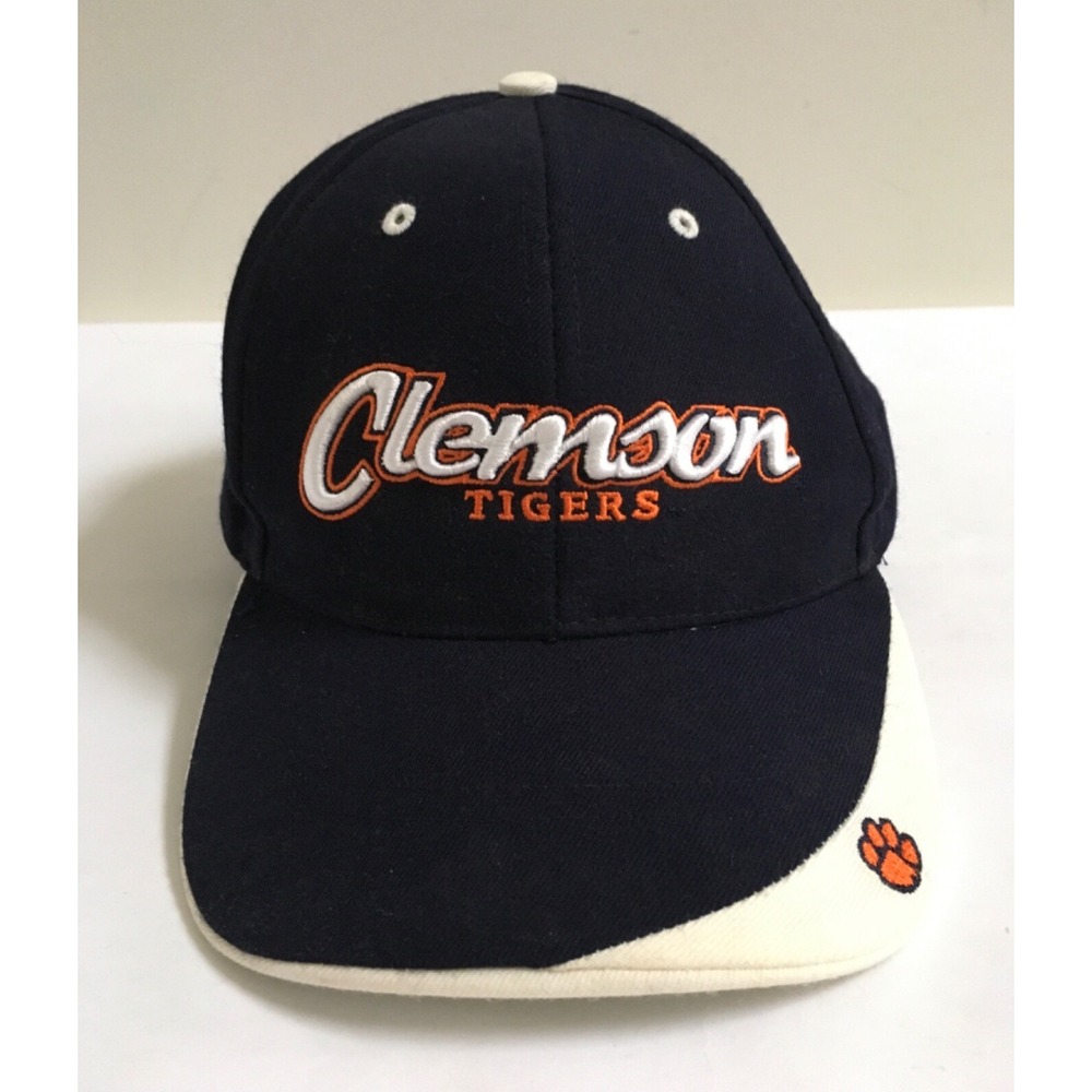 Vintage Clemson Tigers Twin Enterprise Adjustable Hat Cap Wool Blend